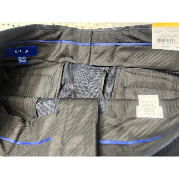 APT.9 Performance Suit Pants → Size 33x32 → Dark Gray → 345 - Picture 2 of 4